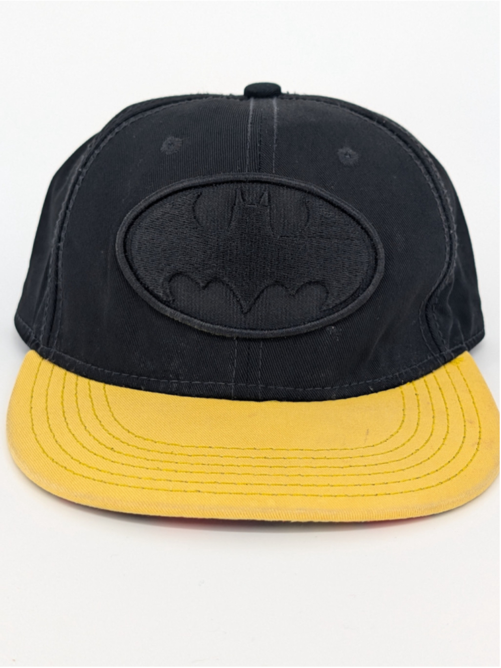 Batman DC Comics Black Yellow Snapback Hat Colorful Comic Underbrim OSFM